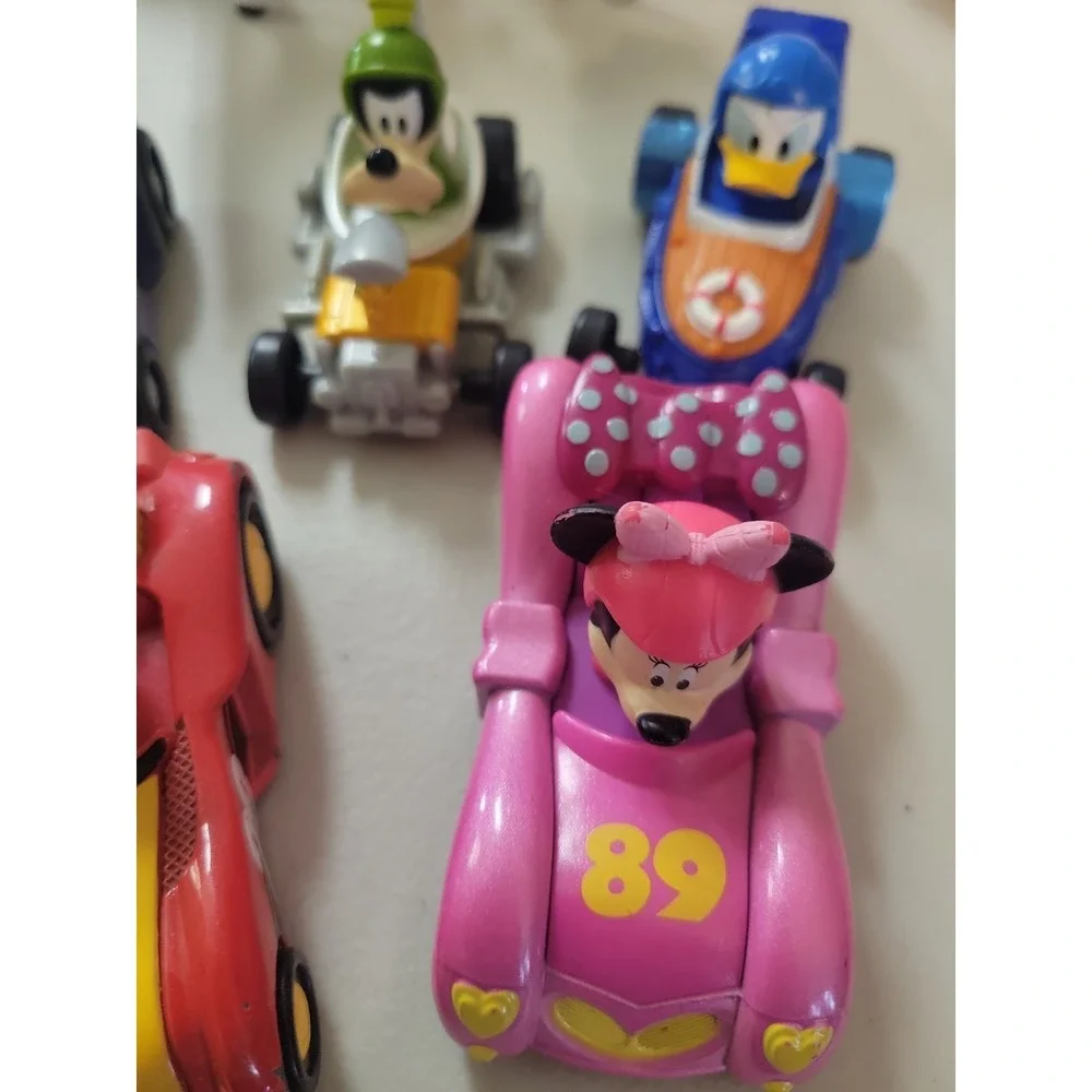 Disney Mickey Mouse Roadster Racers Hot Rod Lot 5pc Diecast Race Cars Mattel